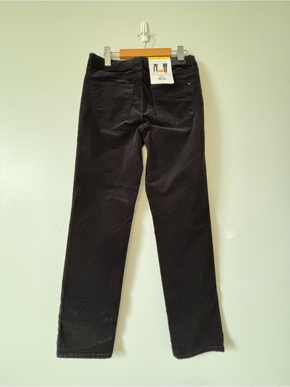 New - Tommy Hilfiger Black Corduroy Men's Pants - Picture 3 of 7